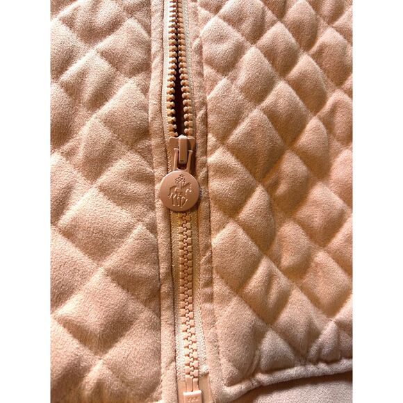 Outback Trading Company pink quilted microsuede Grand Prix vest so soft size L - Picture 5 of 9
